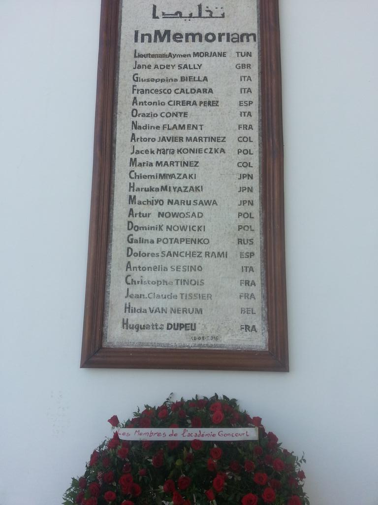 #Goncourt  Tunisie  salam Bardo