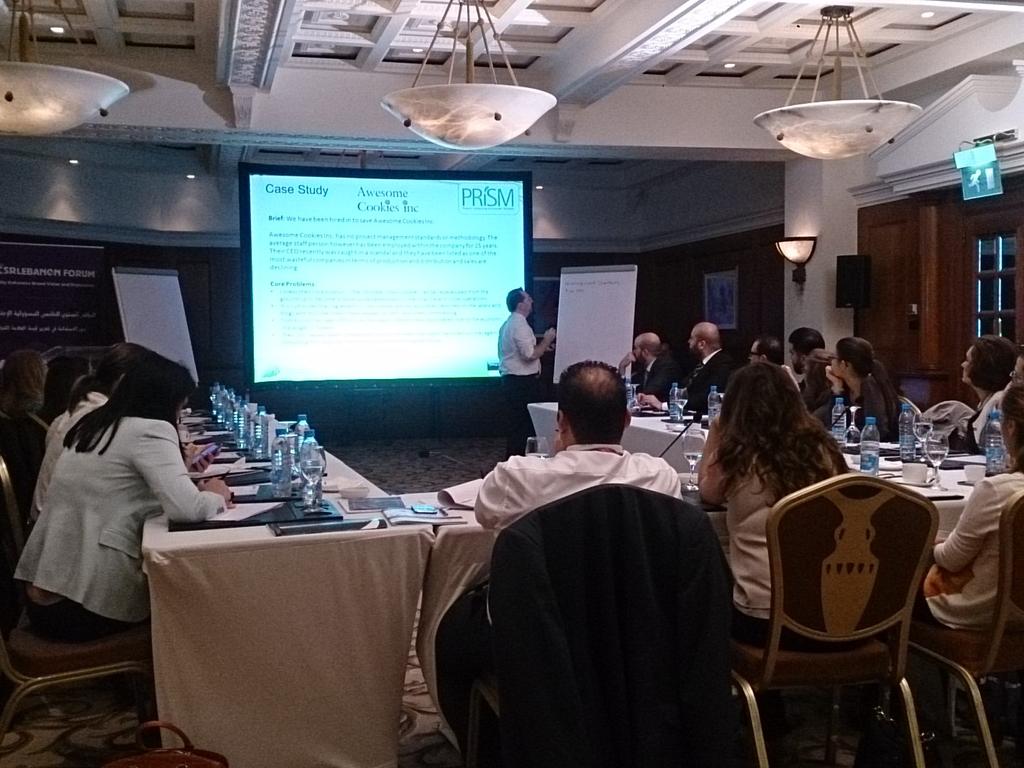csrlebanon's tweet photo. Dr @joelcarboni engages everyone in a case study on developing a project-based strategy #CSRLB5 #PMOT @GPMCertified https://t.co/x7nKQjXtD9