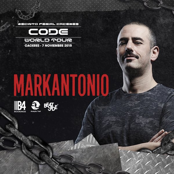 codeworldtours's tweet photo. Nuestro último invitado por presentar es Markantonio,uno de los mayores representantes italianos  del Techno mundial https://t.co/LNcGOoRFYN