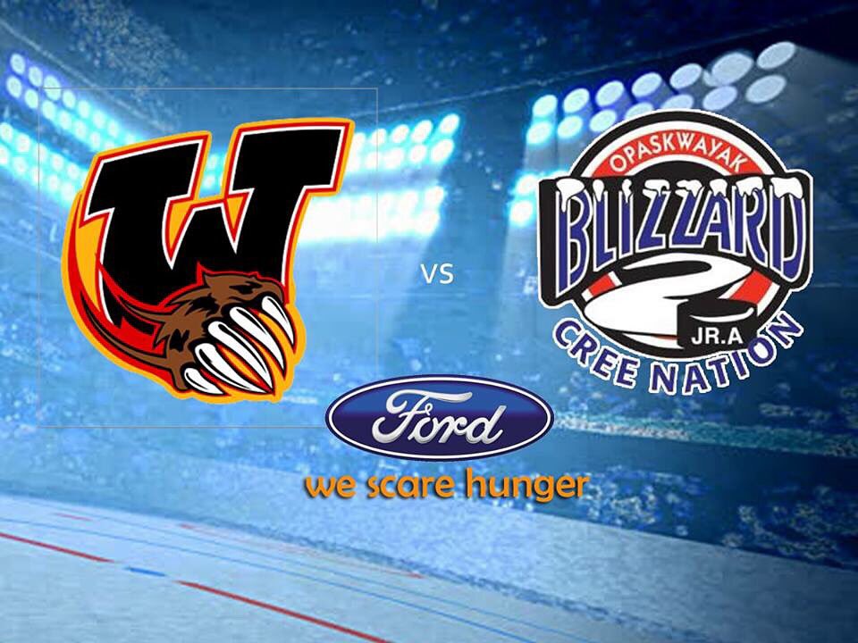 NorManBlizzJrA's tweet photo. #WeScareHunger w/@NorthlandFordMB.  Bring food items. Puck drop against #waywaywolverines at 7.  #blizz20 #mjhl https://t.co/rYJRgWKUM7