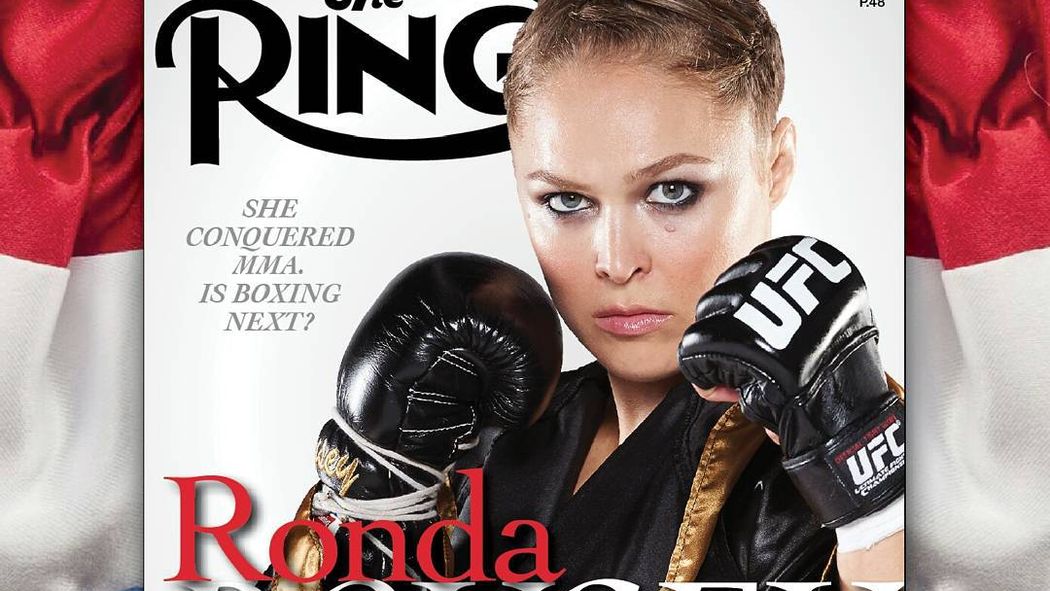 mmamania's tweet image. Pic: #UFC champ @RondaRousey lands on cover of @RingMagazine, boxing fans lose their s--t mmamania.com/2015/10/27/962…