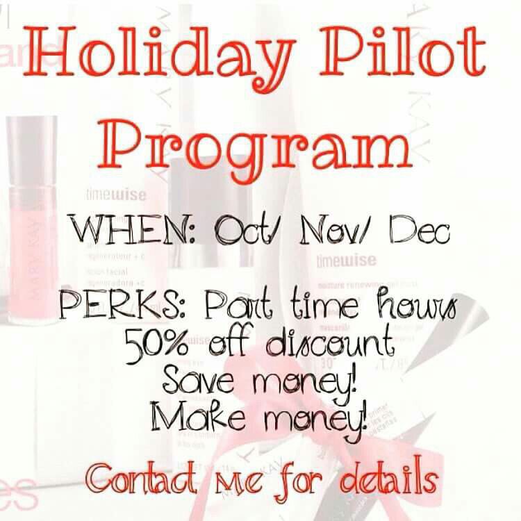 mkbbriggs94's tweet photo. Don't forget this is going through DECEMBER! Contact me for info! #pilotprogram #marykay #holidays #cash #discounts https://t.co/kzpHrxcvQ2