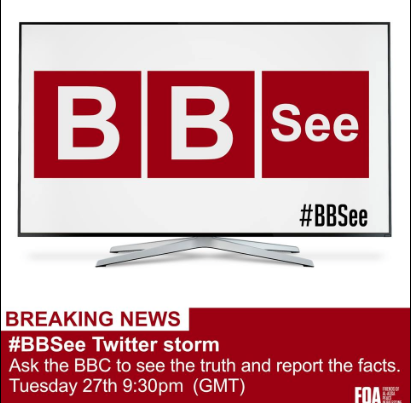 palestinevoty's tweet photo. Join Twitter Storm To Tell #BBSee the Truth and Report the FACTS!

PLEASE RT!

#Palestine #Palestina #intifada #BDS https://t.co/oWfG0jP6lC