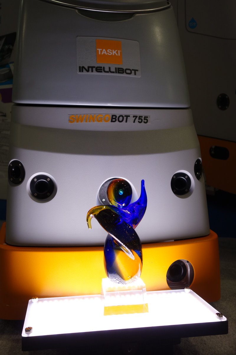 IntellibotRobot's tweet photo. TASKI SWINGOBOT 755 wins the ISSA Innovation Award for Services &amp; Technology at #ISSA2015! https://t.co/LIRT8TG9oS https://t.co/Gmq4CG5aok
