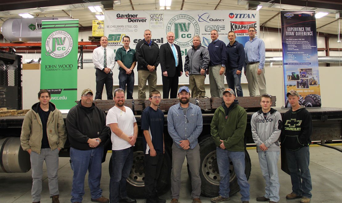 Titan International Donates 13,000 Pounds of Steel to JWCC Welding &amp; Manufacturing Programs goo.gl/OCZcDa