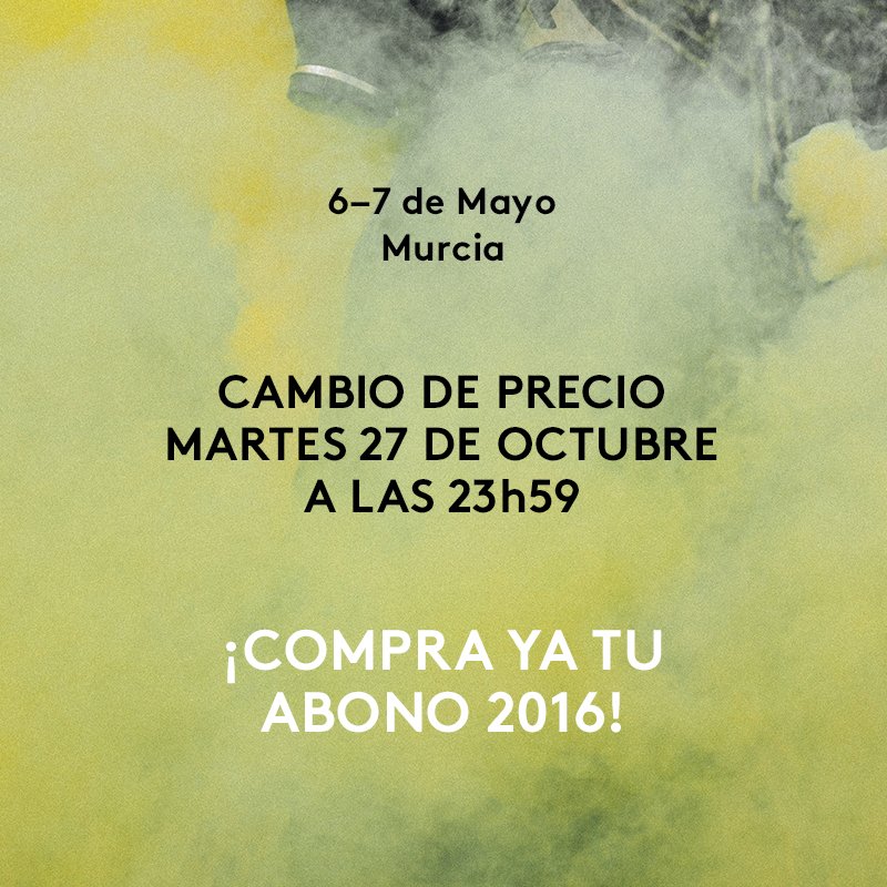 SOS48Festival's tweet photo. ¡SUBIDA DE PRECIO HOY A LAS 23H59! #sos482016
https://t.co/L4kquEjksC https://t.co/KUB4k980pj