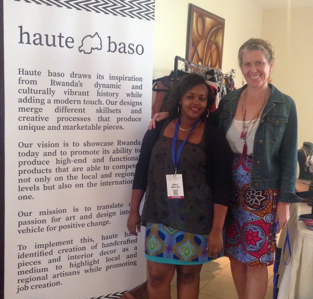 cynryan's tweet photo. @hautebaso thanks for the beautiful new skirt and jewelry #APF2015 #Rwanda #fashion #artisans #color #passion https://t.co/N9YXdNOxfn
