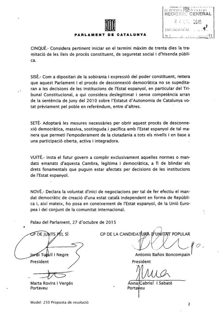 jorditurull's tweet photo. Lleials al nostre compromís, hem registrat ja Declaració inici procés independència. Comença una etapa històrica https://t.co/ZWMqwbjZpo