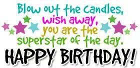 Happy birthday Have a fabulous day & 
A super year ahead 
Stay blessed..... 