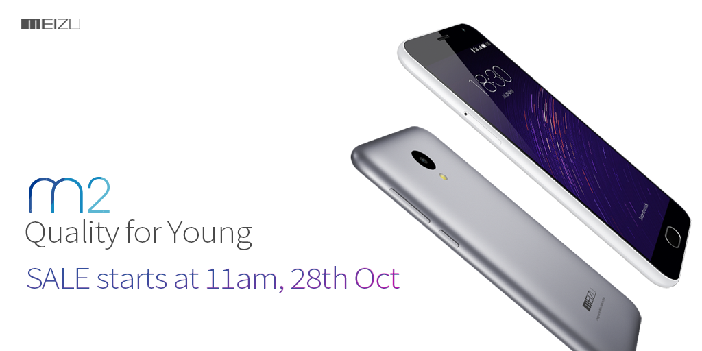 Meizu_India's tweet photo. #Meizum2 Sale starts tomorrow at 11 am! #QualityForYoung
Register now- https://t.co/XH39p7mVTQ https://t.co/0QHFis8LPM