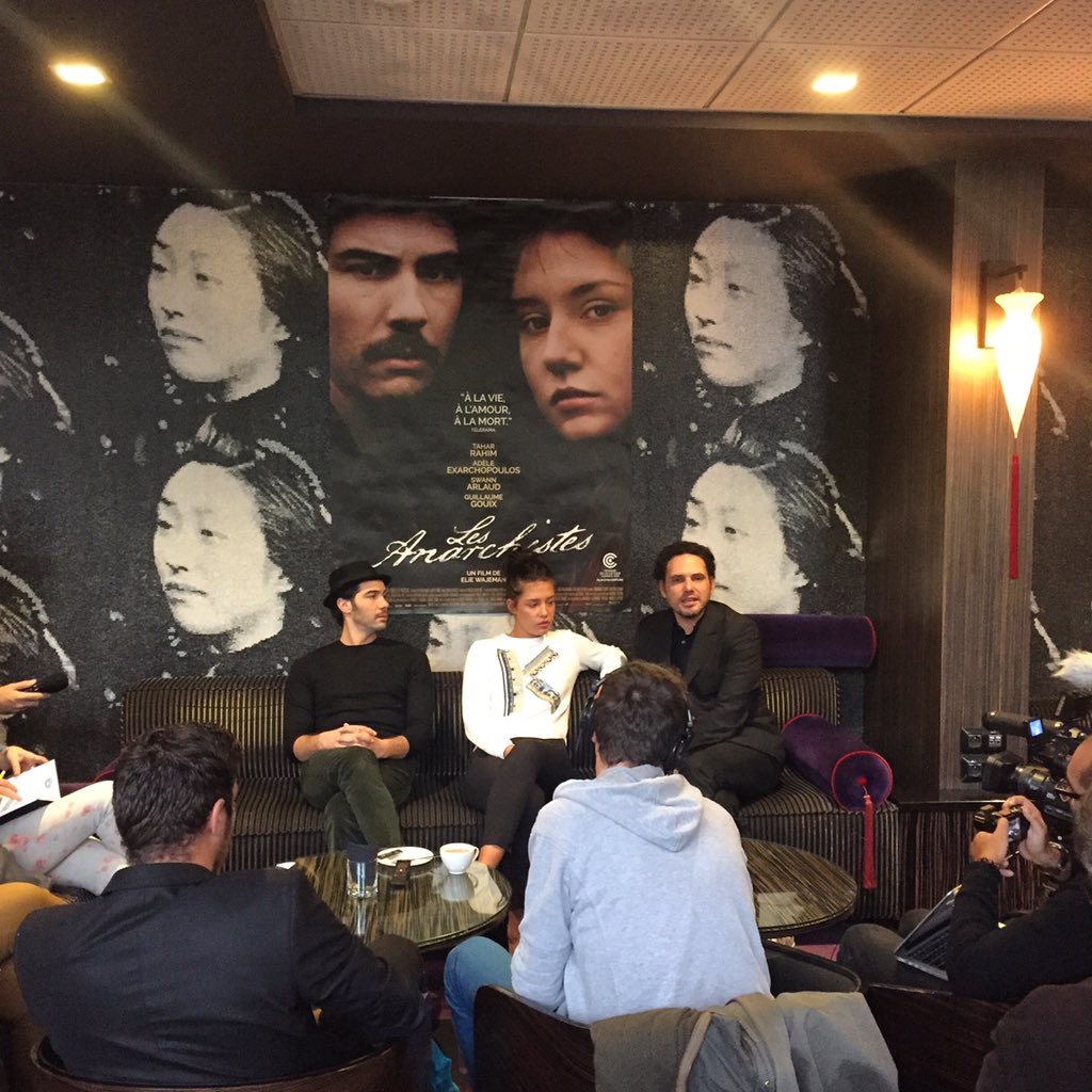 Cinemed1's tweet photo. Rencontre avec Adèle Exarchopoulos, Tahar Rahim et Elie Wajeman https://t.co/QaooMpiv2l