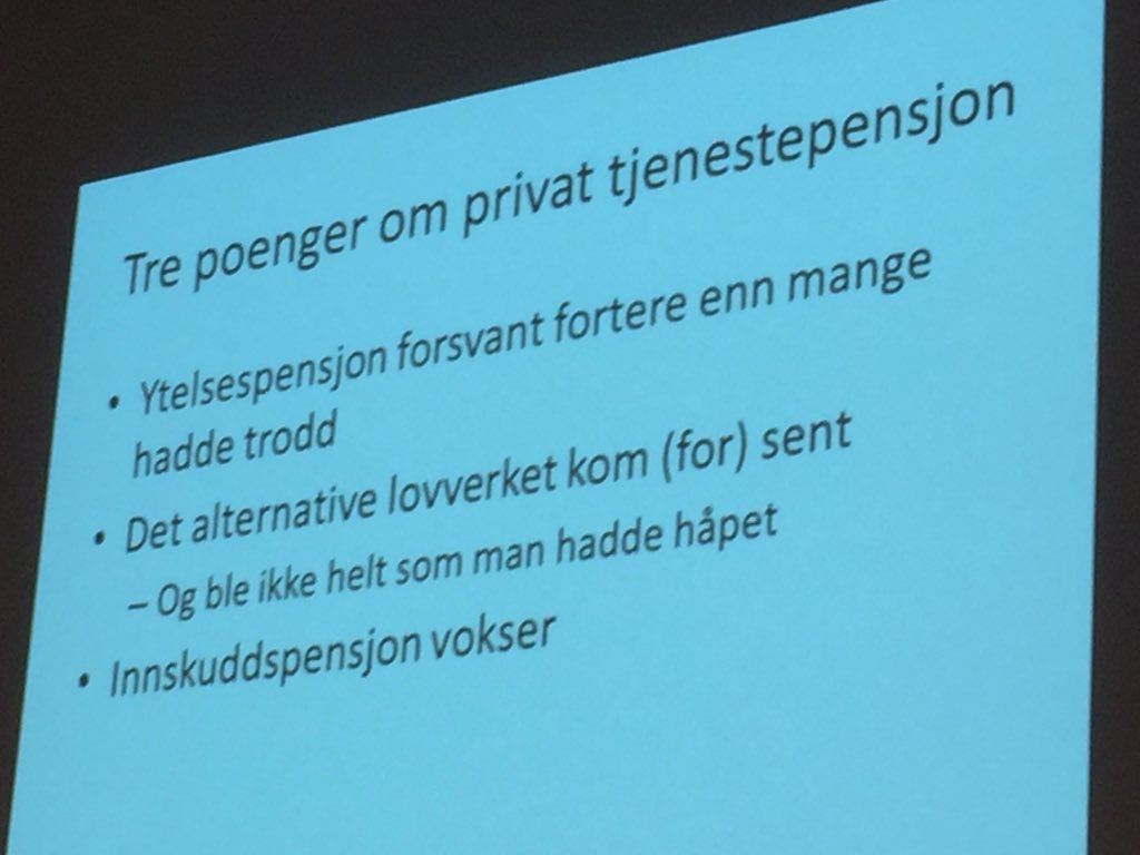 fagforbundet's tweet photo. Velferdsforsker #JonHippe Fafo Vi er ved et skille Innskuddspensjon vokser raskere enn noen hadde trodd #pensjon2016 https://t.co/fJHomwv4Td