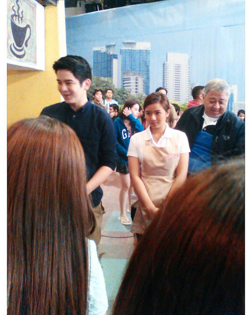 PBBLoishua's tweet photo. IG: kristinelopez1913 | “#bts #luvutaping #yesterday” https://t.co/eIfBBEwTAz