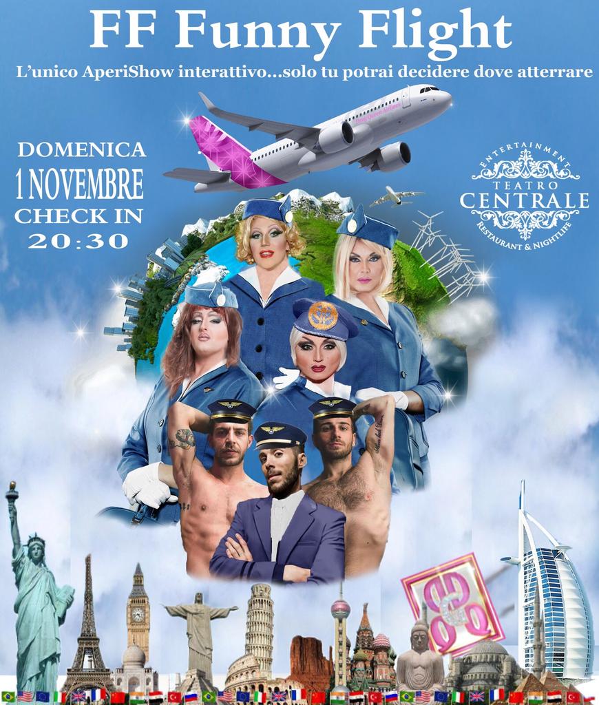 dragqueengirl1's tweet photo. Domenica 1 novembre il primo #AperiShow interattivo solo tu potrai decidere dove atterrare  https://t.co/NbmpLa1RfP https://t.co/qQ1VJEUGae