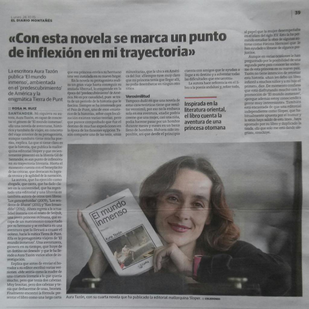 auratazon's tweet photo. Reportaje #ElMundoInmenso en @dmontanes de ayer. https://t.co/OKk8Eefjpu