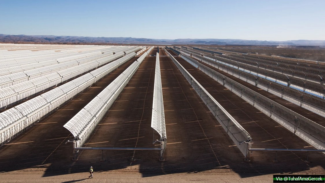 Fas, Sahara Çölü'ne kurduğu dev Solar Enerji Proje ile 2020 yılına kadar enerjisinin % 50'sini güneşten elde edecek.