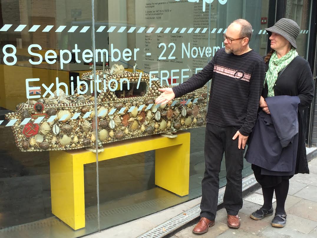 FACT_Liverpool's tweet photo. The #ShellShip has made it's voyage to FACT! Come and see this piece of local history and learn about its origins! https://t.co/qtReew1nuk
