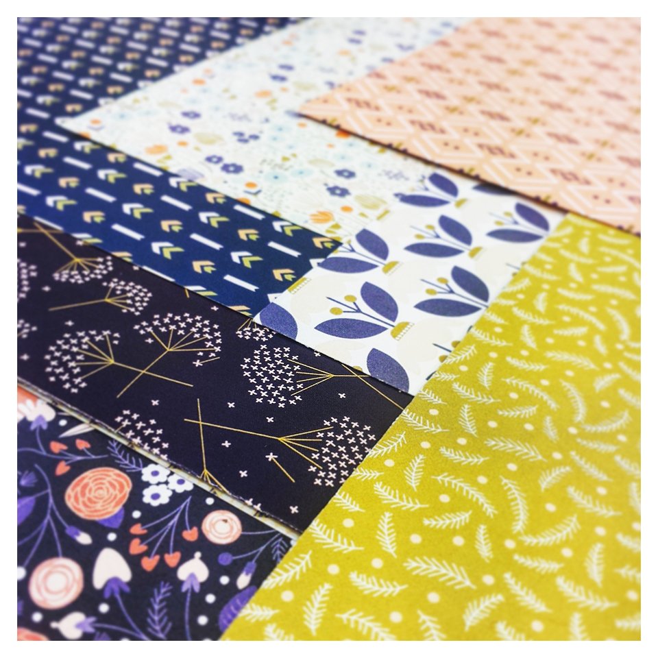 Der neuen Flow liegt ein von Elizabeth Olwen gestaltetes Papierpaket zum Basteln, Einrahmen oder Verschenken bei.