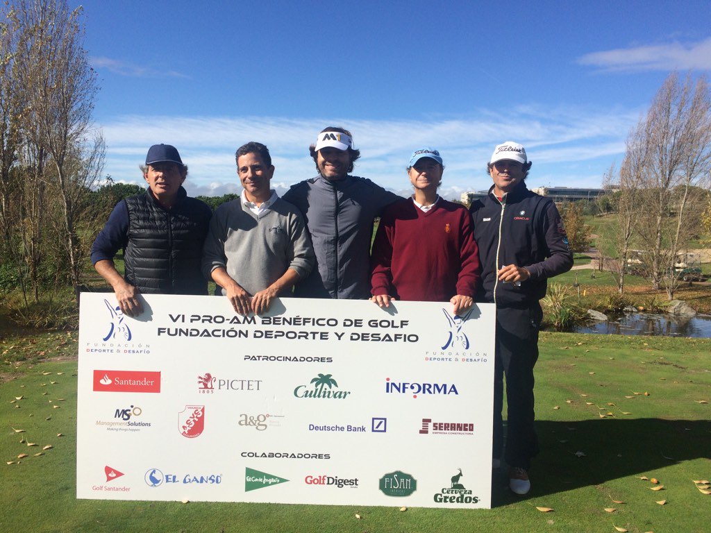 FundDyD's tweet photo. El equipo de #Pictec con Jose Manuel Lara #ProAmBenéfico #golf @golfsantander https://t.co/JRF5PJc4ve