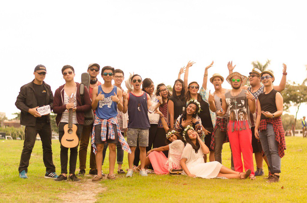 elevatorride's tweet photo. DAY 2 of #EPHalloweek featuring our very own #fauxchella! Who says 17 people can't festival?? https://t.co/wfgweCo9oG