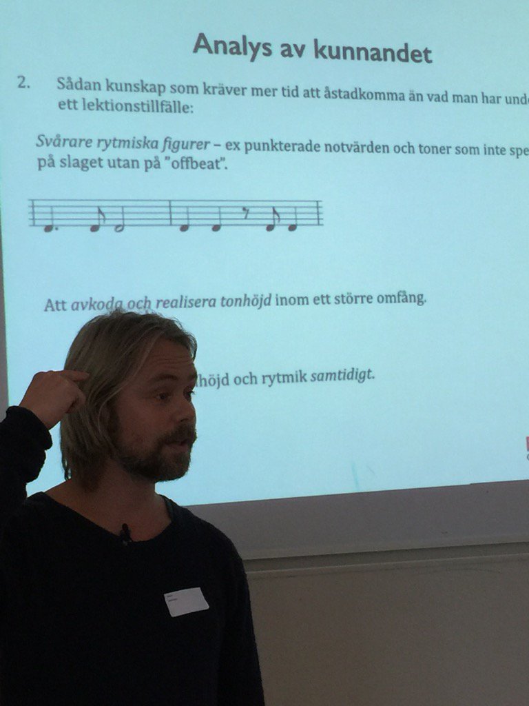 pedagogsthlm's tweet photo. Nu vet vi vad offbeat är #LFK2015 https://t.co/sgOMZ2Fl2p