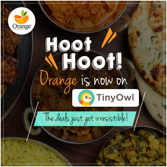 OrangeFoodWorks's tweet photo. YES! #OrderingFood that much more #Irresistible just got this much more #Effortless. Look us up on the @TinyOwl_App https://t.co/piwHWjZW2I