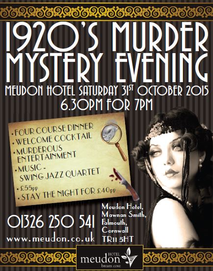 WestBritonSteve's tweet photo. Looking for last minute Halloween plans this weekend?Get yourself to the Murder Mystery night @MeudonHotel #falmouth https://t.co/ZdwTn9m2L7