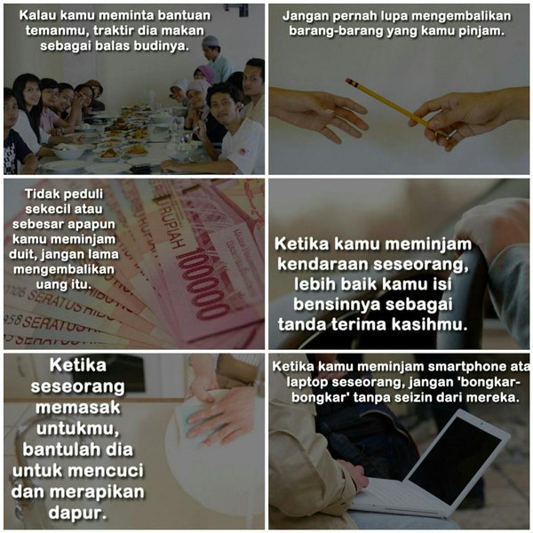 Jangan lupa hal-hal ini yaa 😉😉 *retweet*