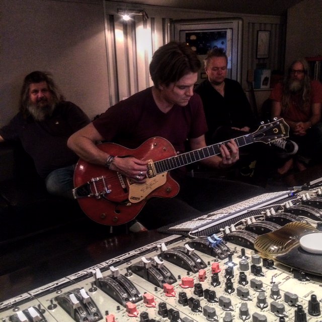 Recording with the legendary <a href="/GDrakoulias/">George Drakoulias</a>, State Of The Ark studios photo <a href="/domgreensmith/">dominic greensmith</a> #newmusic #recordingstudio