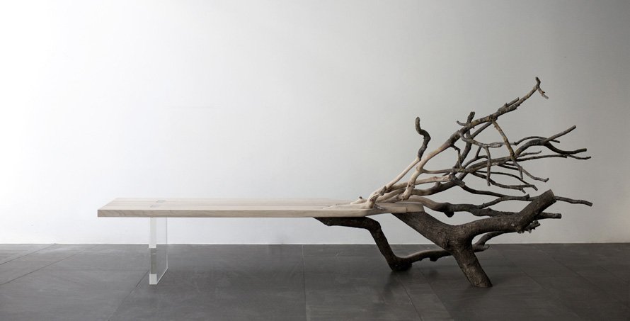 archiproducts's tweet photo. 'Fallen tree' by #BenjaminGraindorge displays the essence of #wood as a sculpture and as a #bench. Do you like it? https://t.co/j5tRRB4LK1