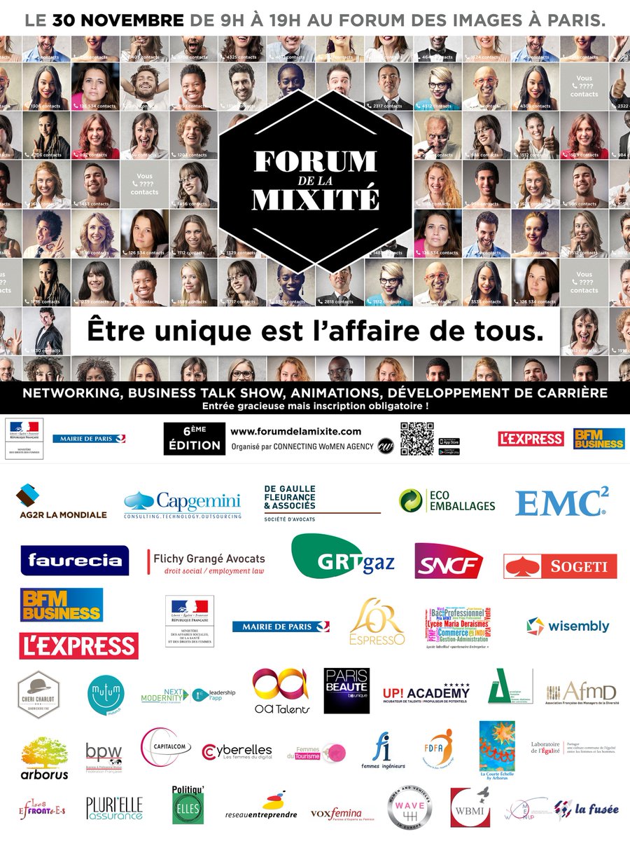 FORUMDELAMIXITE's tweet photo. Beautiful people @FORUMDELAMIXITE 30/11 #FDM15
inscrivez-vous vite en ligne gratuitement https://t.co/Y2pXvAsVPn https://t.co/DcTenbON0H