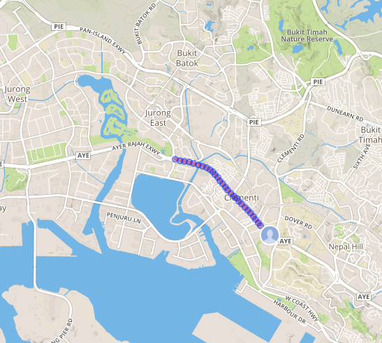 BaseRide's tweet image. #BaseRide
Beautiful track of our customer's employee being on his way to our SG office. CloudTrack in process))