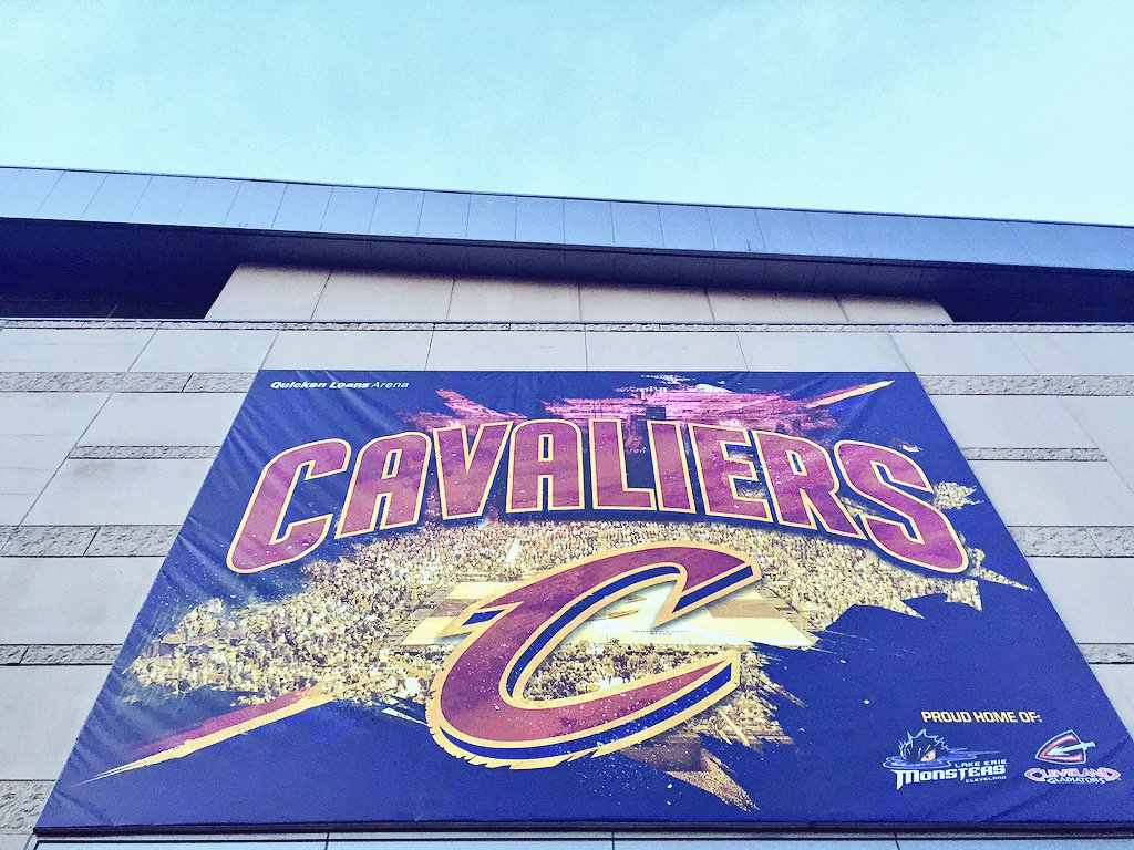 cavs's tweet photo. Rise &amp; shine, #CavsNation ... it's 
GAMEDAY! #AllForCLE https://t.co/rpDEFWs1CQ
