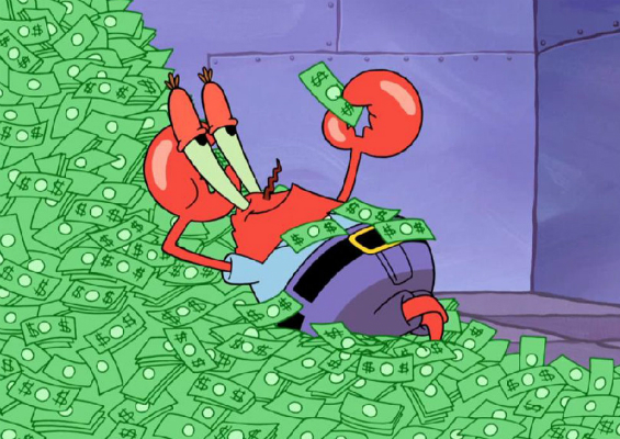 MerchsWorthAMil's tweet photo. Bringing In that Cash Like Mr Krabs #millions #ftw https://t.co/u8VvyNPgxF