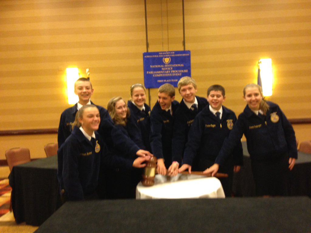 FFAgwood's tweet photo. Novice Parli Pro...time to #AmplifyFFA. We're #PAFFAProud https://t.co/El9zg8hdEE