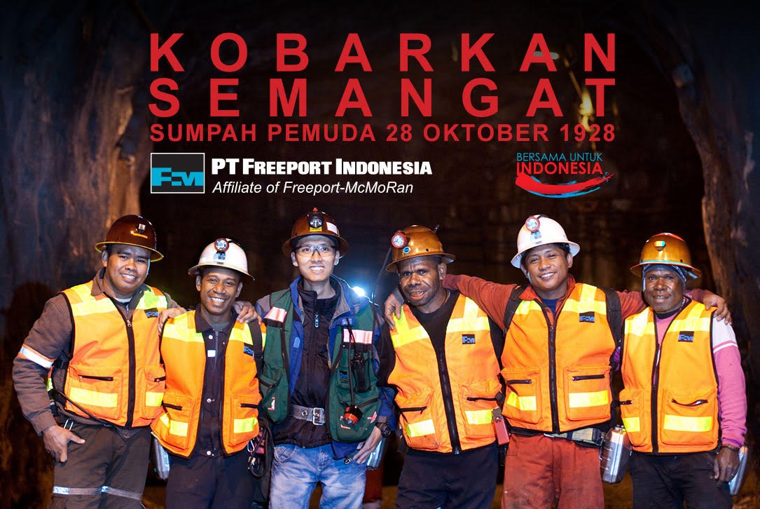 detikcom's tweet photo. Satu tekad, gerak dan tujuan anak-anak bangsa untuk mengharumkan Indonesia dari Papua. #FreeportIndonesia #ad https://t.co/ULFDS2UY8g