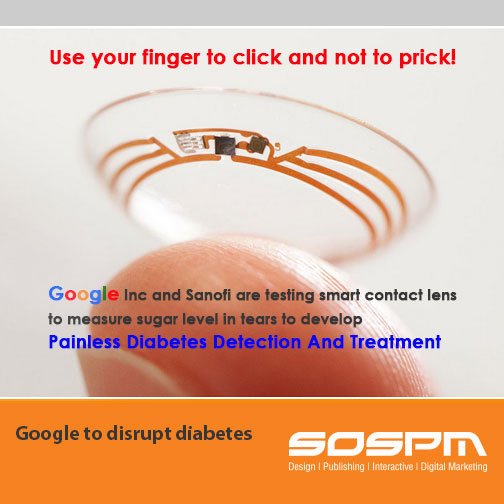 SOSPMcompany's tweet photo. #Google being sweet for SWEET people Testing smart contact lens painless #diabetes detection https://t.co/TPFeixKwCn https://t.co/kN2Qc3dcqT