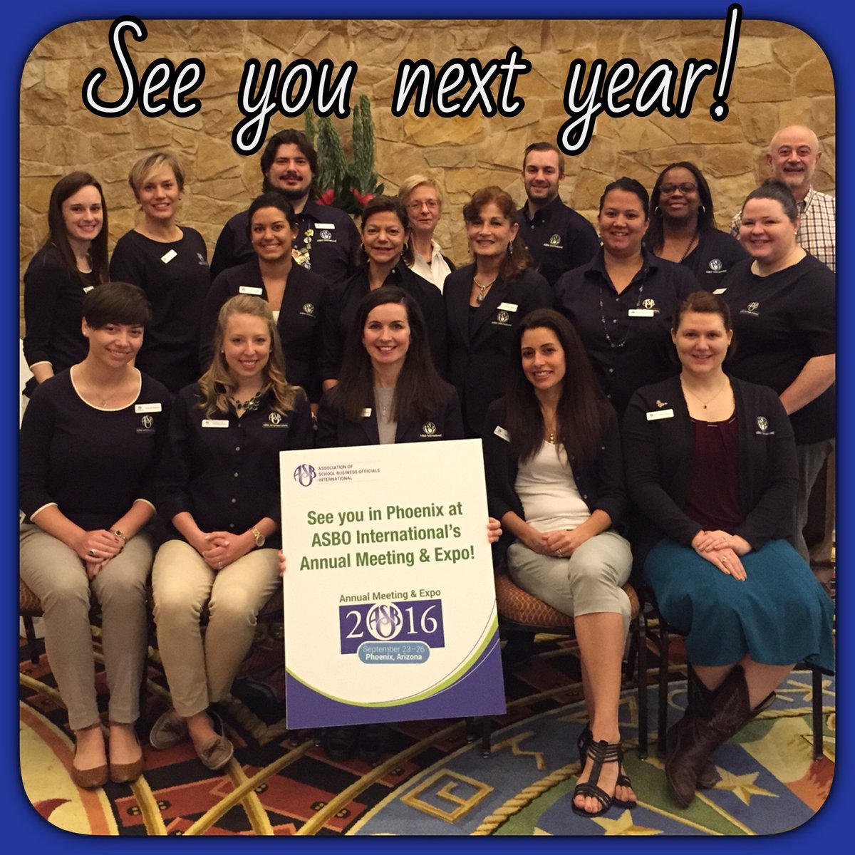 ASBOUSA's tweet photo. See you at the 2016 Annual Meeting & Expo in Phoenix, AZ! @ASBOIntl @JohnMusso #ASBOAM15 #professionaldevelopment https://t.co/IJyRI58SsX