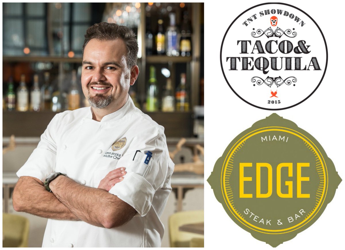 He may have an EDGE!  Taco &amp; Tequila Showdown <a href="/ChefAaronBrooks/">Aaron Brooks</a> <a href="/EdgeMiami/">EDGE</a> profile miabites.com/home/2015/10/1…