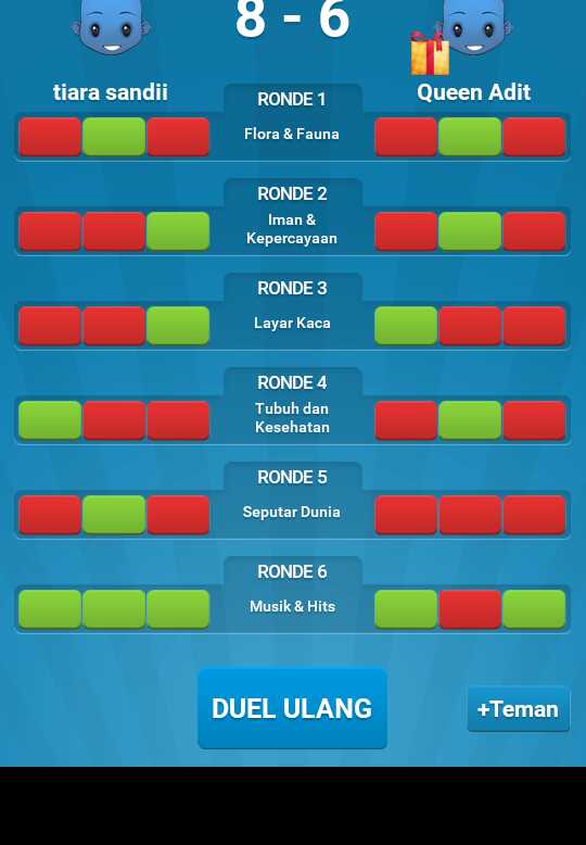 Saya baru mengalahkan Queen Adit di Duel Otak!

unduh GRATIS: duelotak.id/app