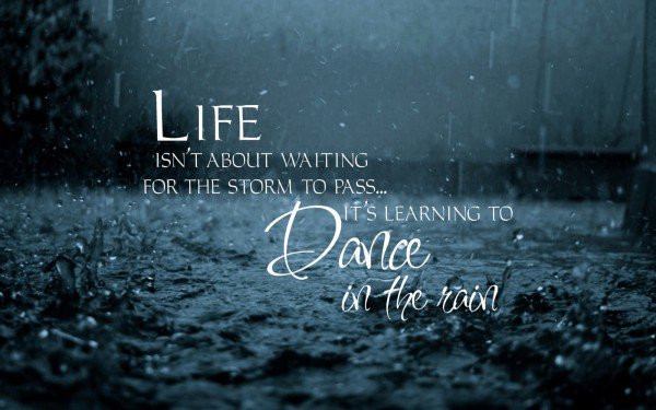 HopewellPrac's tweet photo. "Life isn't about waiting for the storm to pass, it's learning to dance in the rain" https://t.co/lJBCToFUC0