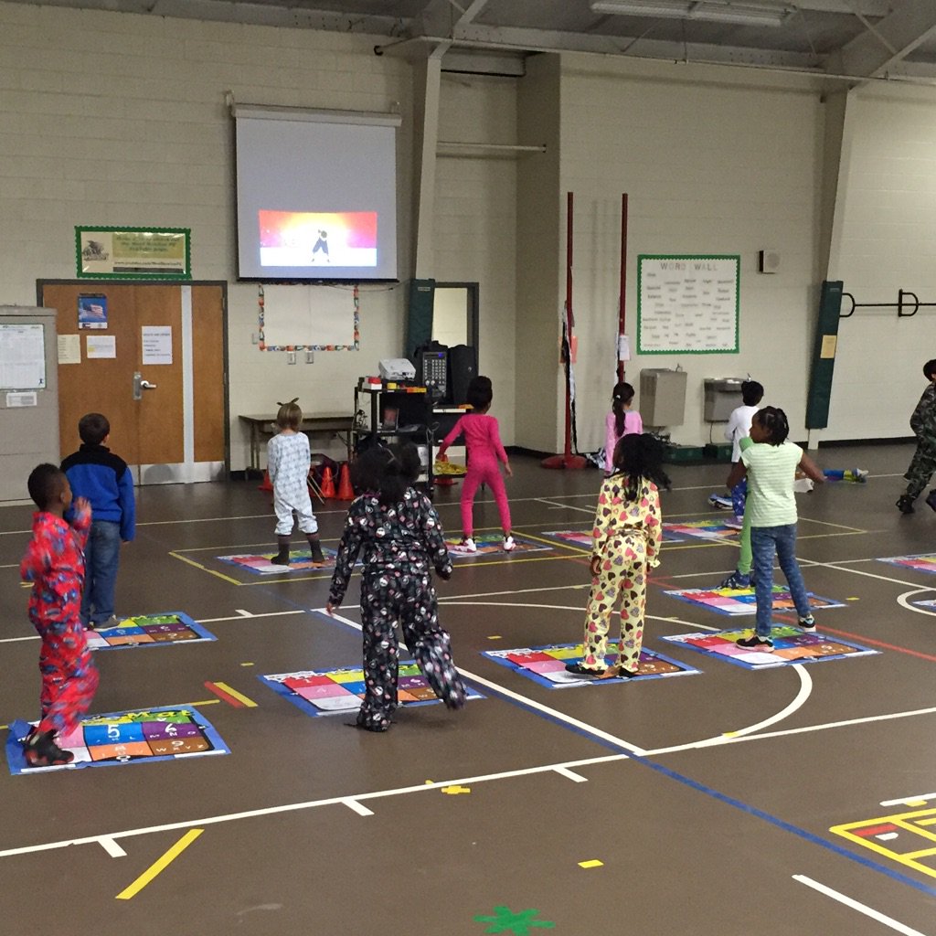 What goes great with Geomotion TV? Pajama Day!! #geomotiontv #ncssbethebest #redribbonweek