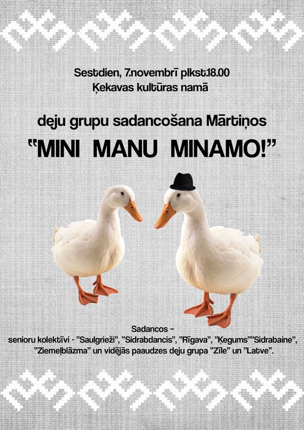 dkLatve's tweet photo. Nāc, skaties, baudi Ķekavas kultūras nams, 7.11.15, plkst 18.00. Būs jestri! https://t.co/WmenFcVAsC