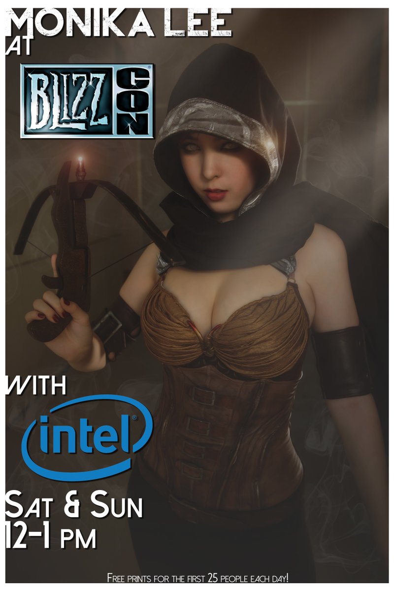 MnikaLee's tweet photo. I'll be at BlizzCon with the awesome guys over at @IntelUSA! Hope to see y'all there! #IntelBlizzCon https://t.co/2Z0RZV5EvE