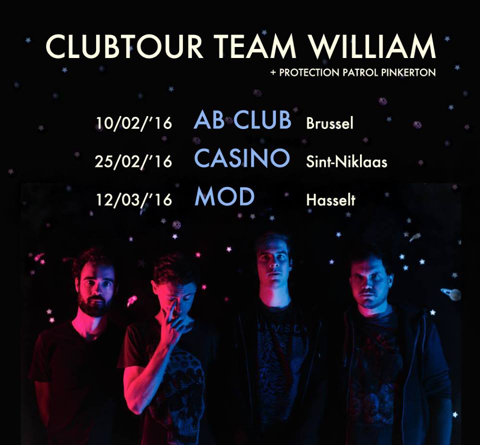 TeamWilliam's tweet photo. CLUBTOUR 2016 met Protection Patrol Pinkerton  @pinkertonband @ABconcerts @Muziekodroom @DeCasinoConcert https://t.co/MUxRCNcLlN