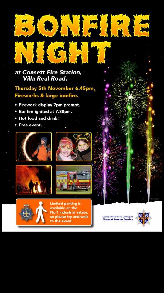 🚨🚨🚨 CONSETT FIRE FREE DISPLAY 🚨🚨🚨 RT RT #consett #community #police <a href="/CDDFRS/">County Durham & Darlington Fire & Rescue Service</a> #NEfollowers #bonfirenight #fireworks