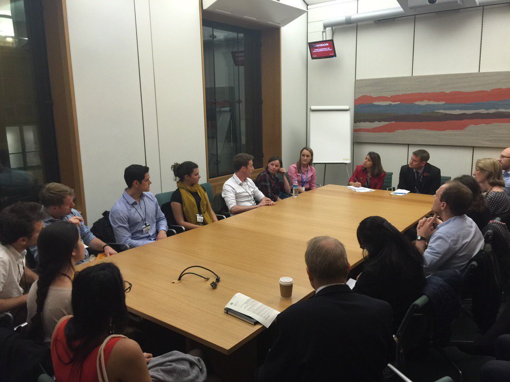 I'm so proud of our NHS, and tonight I'm listening to 20 local Junior Doctors in Westminster ahead of Wed's debate