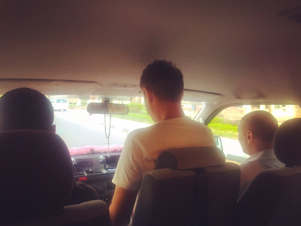 DJAndyMoor's tweet photo. Keeping lookout in the middle seat 😁 #NotThatTall https://t.co/TNk4AUciMX