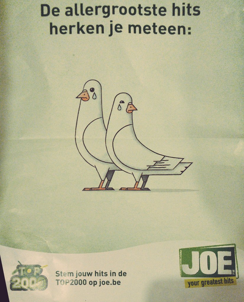 johelsen's tweet photo. Hoe heb je dat klaar gespeeld zeg, in't groot reclame in de boekjes? @de_duiven @joefmradio https://t.co/sQCRrd5YCe