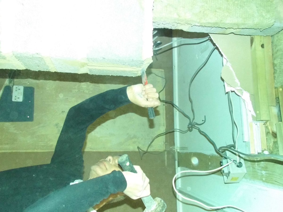 ArtOfSound2002's tweet photo. So yesterday saw the start of the refurbishment of Studio 5 as you can see its a bit dusty. #building #music #studio https://t.co/cdmHYpCbvD